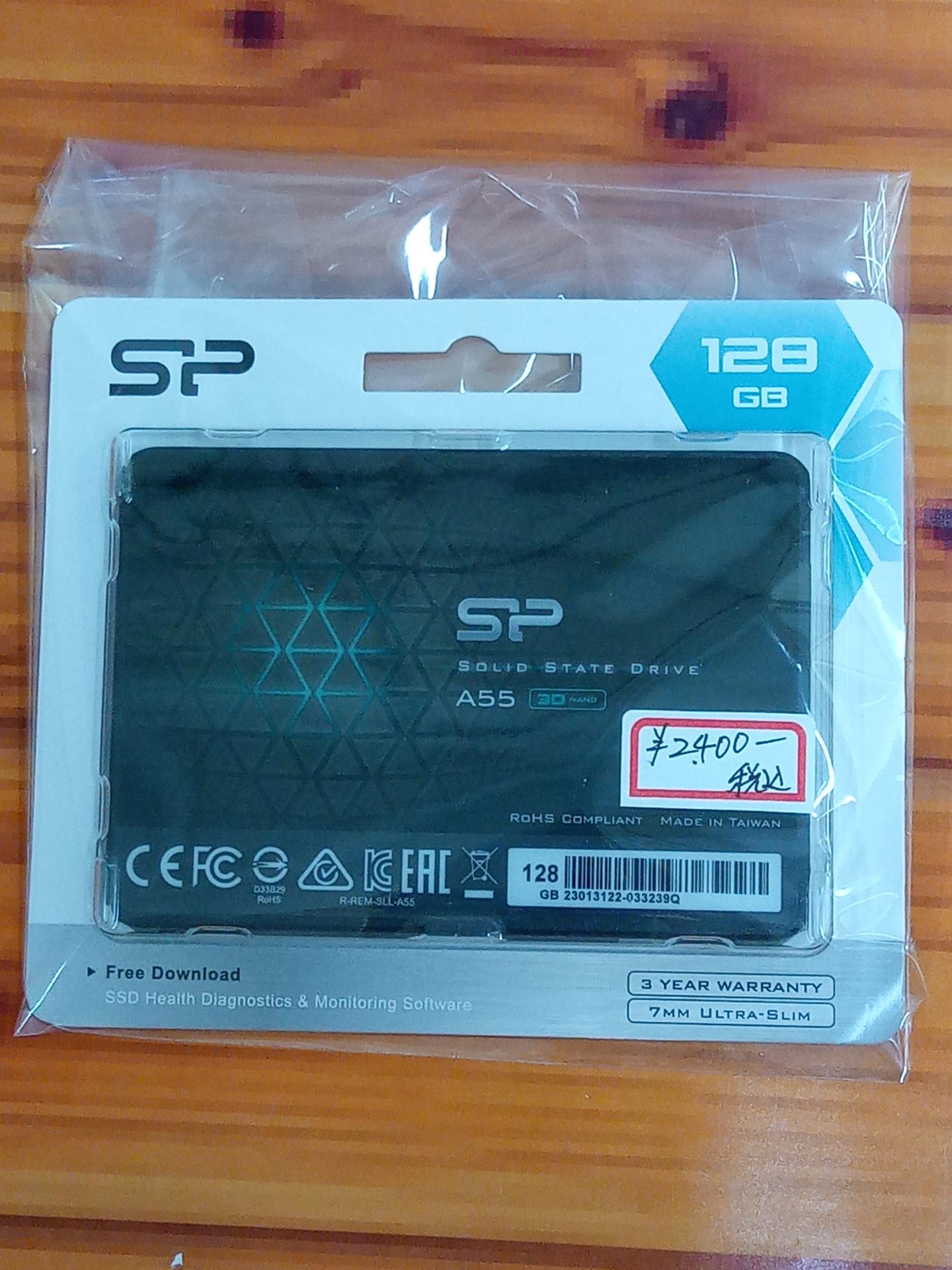 #519 【未使用・未開封品】シリコンパワー SSD 128GB SP128GBSS3A55S25
